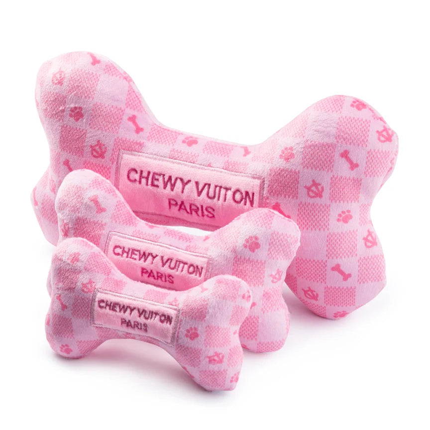 Pink Checkered Dog Toy