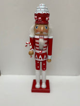 Load image into Gallery viewer, Red &amp; White Nutcracker