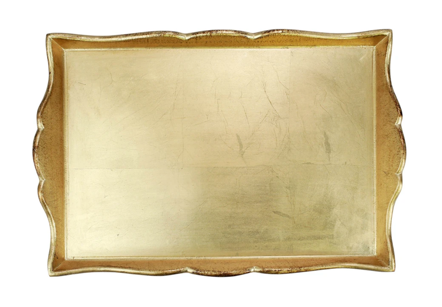 Gold Accessory Rectangular Tray - Medium