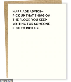 Marriage Advice Card
