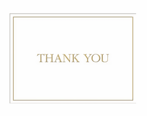 Embossed Thank You Notes