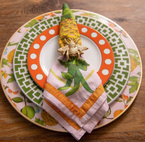 Pineapple Blooms Napkin