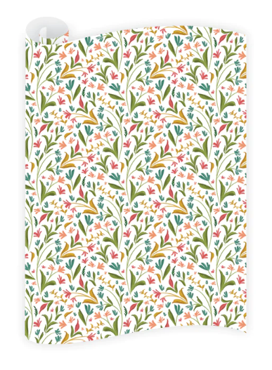 Folksy Floral Gift Wrap