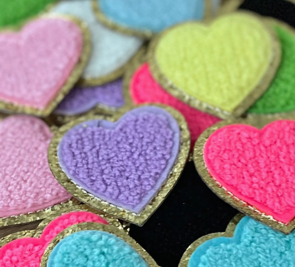 Chenille Heart Patch