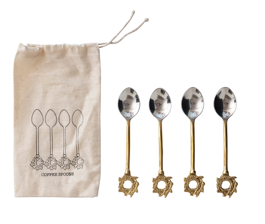 Stainless Steel & Brass Spoons