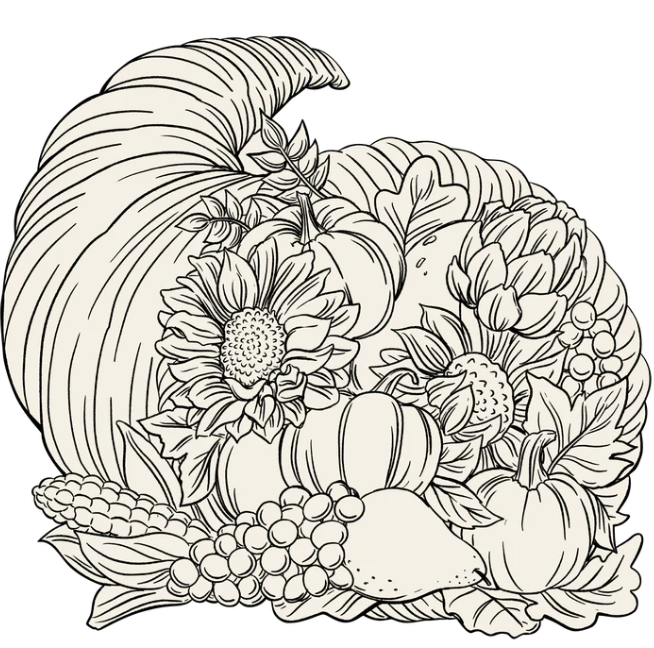 Coloring Cornucopia Placemat