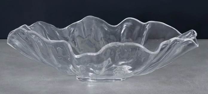 Vida Acrylic Bloom Large Bowl (Clear)