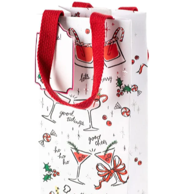 Let's Be Merry Wine Bag