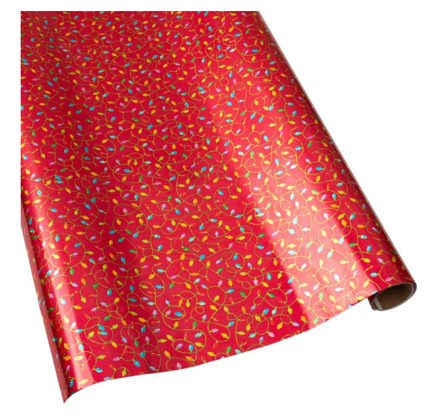 Christmas Lights Red Wrapping Roll