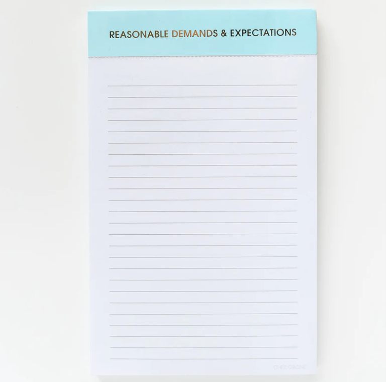 Demands & Expectations Notepad