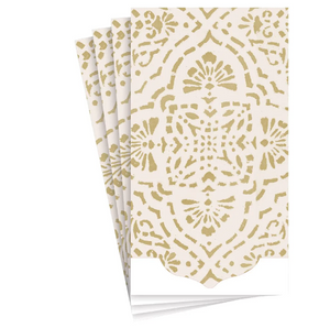 Annika Ivory/Gold Guest Towel