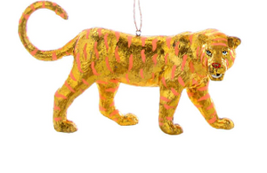 Gold Leaf Tiger Ornament
