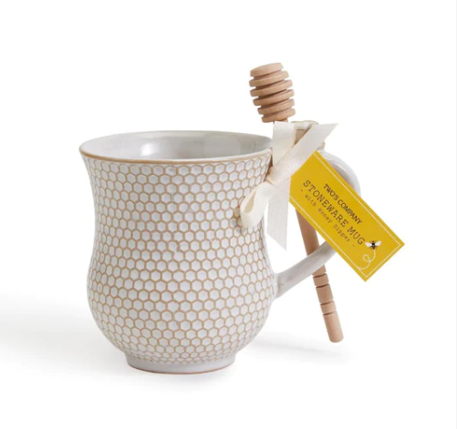 Honey Comb Mug and Stirrer