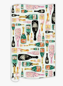 Champagne Bottle Wrapping Paper
