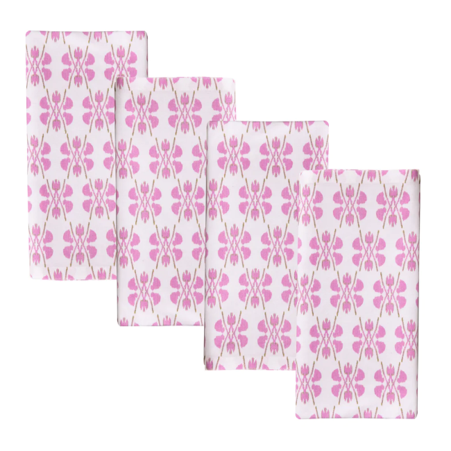 Clover Pink Dinner Napkins