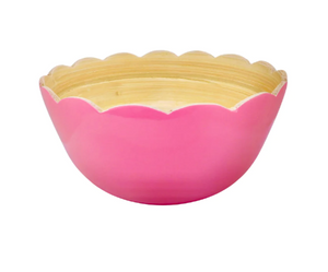 Hot Pink Scalloped Dip Bowls