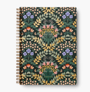 Flowered Spiral Notebook