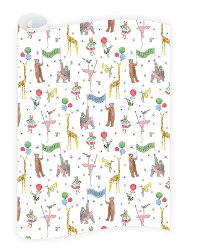 Animal Parade wrapping paper
