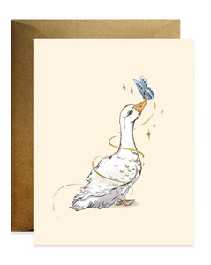 Goose and Butterfly Card