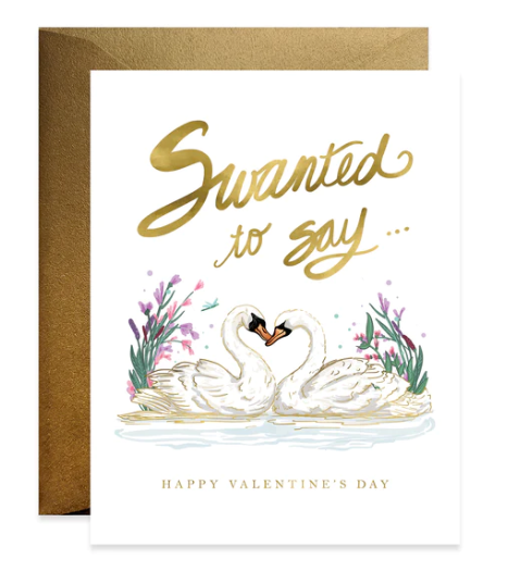 Swanted To Say Valentines Day Card