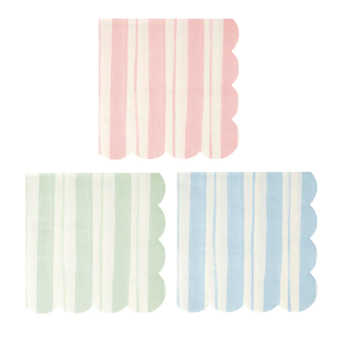 Multi-colored stripe Large Napkins