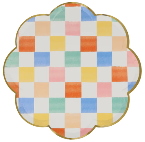 Colorful Plaid Side Plates