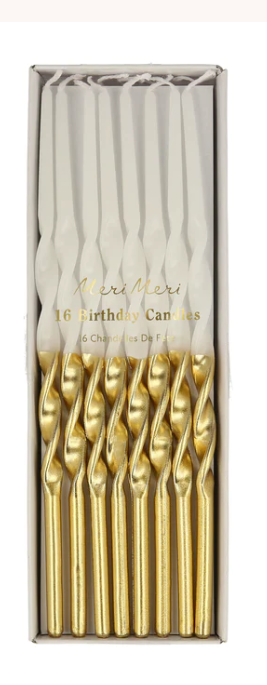 Gold dipped Twisted Candle