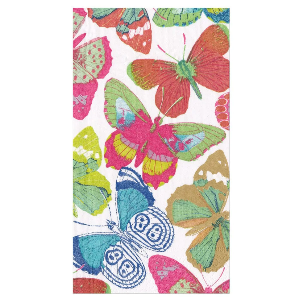 Butterflies Bright Guest Towel Napkins