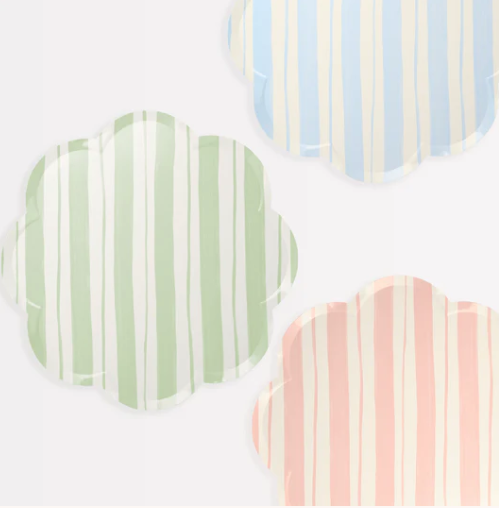 Ticking Stripe Dinner Plates