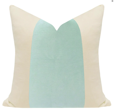 Laura Park Aqua Velvet Pillow
