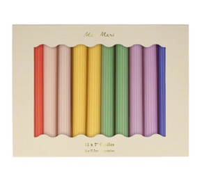 Rainbow Taper Candles