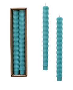 Teal Taper Candle
