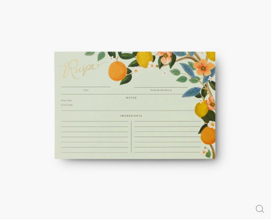 Citrus Grove Recipe Card