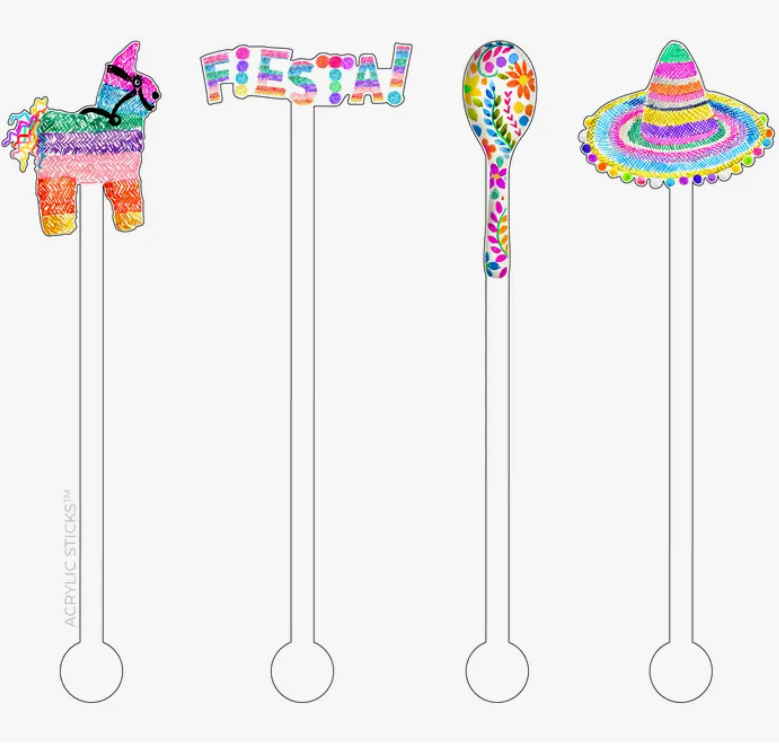 Fiesta Acrylic Stir Sticks