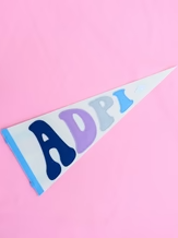 GREEK RAINBOW PENNANT FLAG