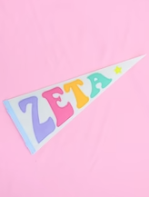 GREEK RAINBOW PENNANT FLAG