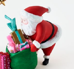 Santa w/ Presents Figure