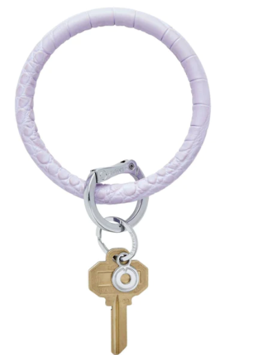 Leather Big O Key Ring
